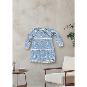 Grey Long Sleeve Little Girls Lace Dress Size 4T